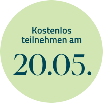 Badge Kostenlos teilnehmen am 20.05.